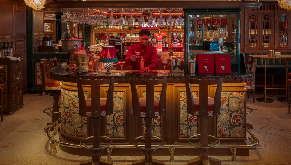 La barra Campari del restaurante