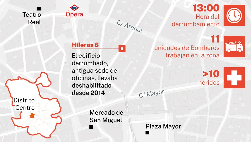 Edificio derrumbado en C/ Hileras 6