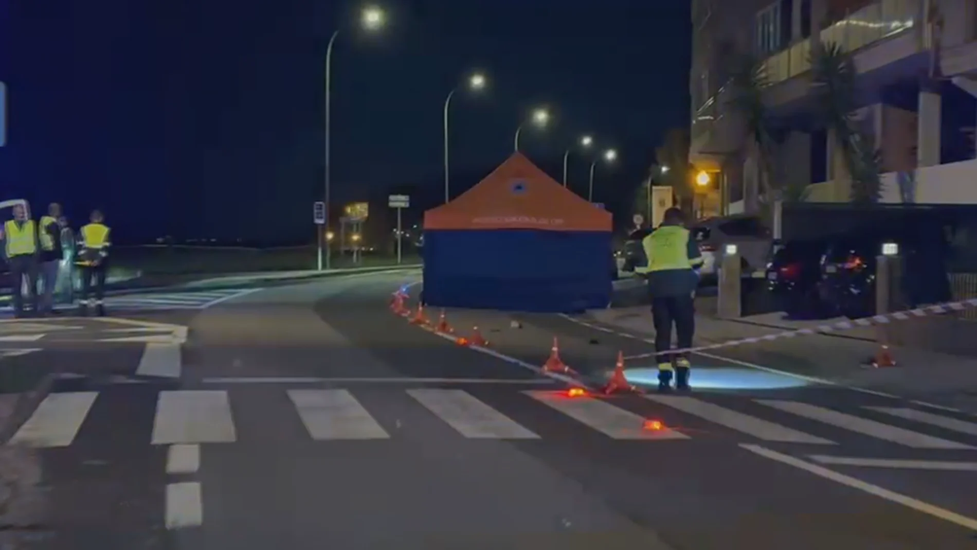 Imagen de la zona acordonada.