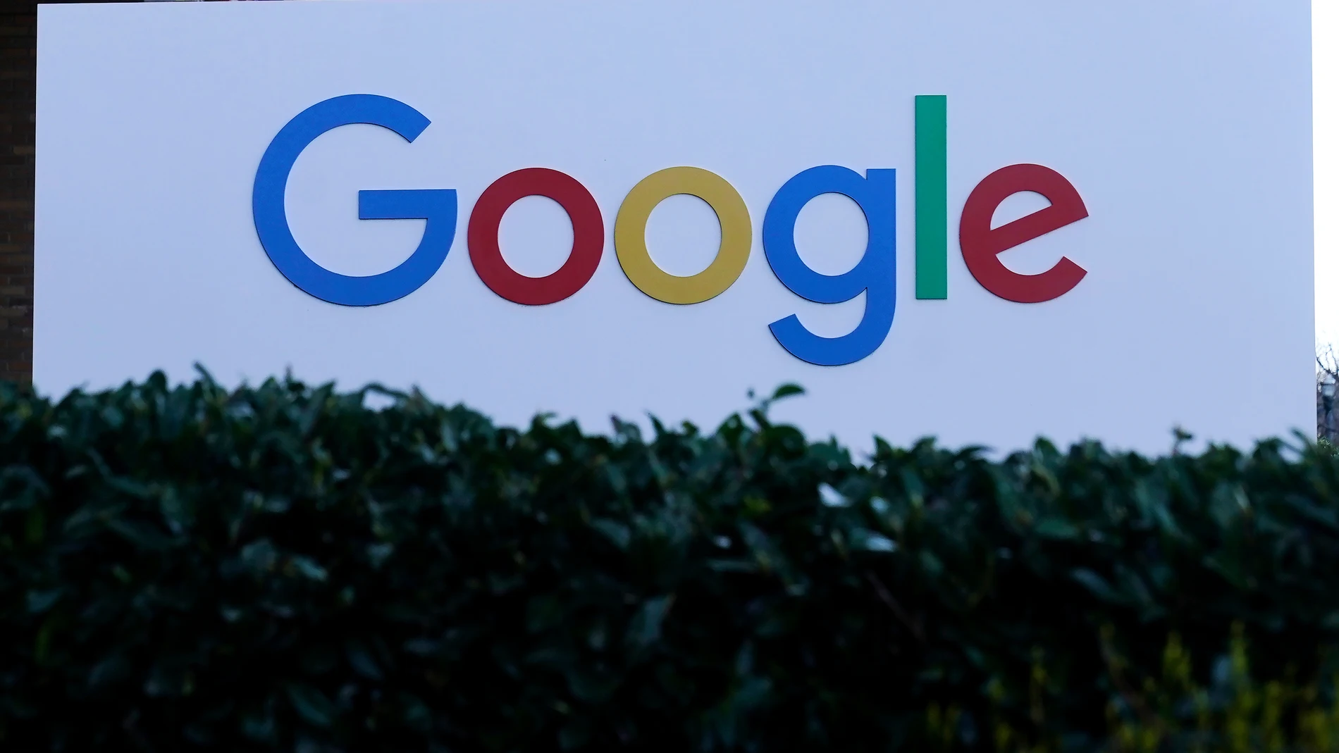 FILE - A Google sign is displayed at the company's office in San Francisco, April 12, 2023. (AP Photo/Jeff Chiu, File)