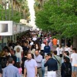 Imagen de archivo de la Feria del Libro de Almer&iacute;a, la provincia andaluza que mayor n&uacute;mero de libros y documentos aporta al sector