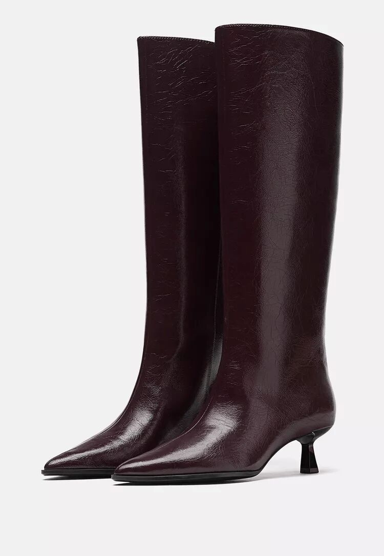 Botas de tacón kitten.