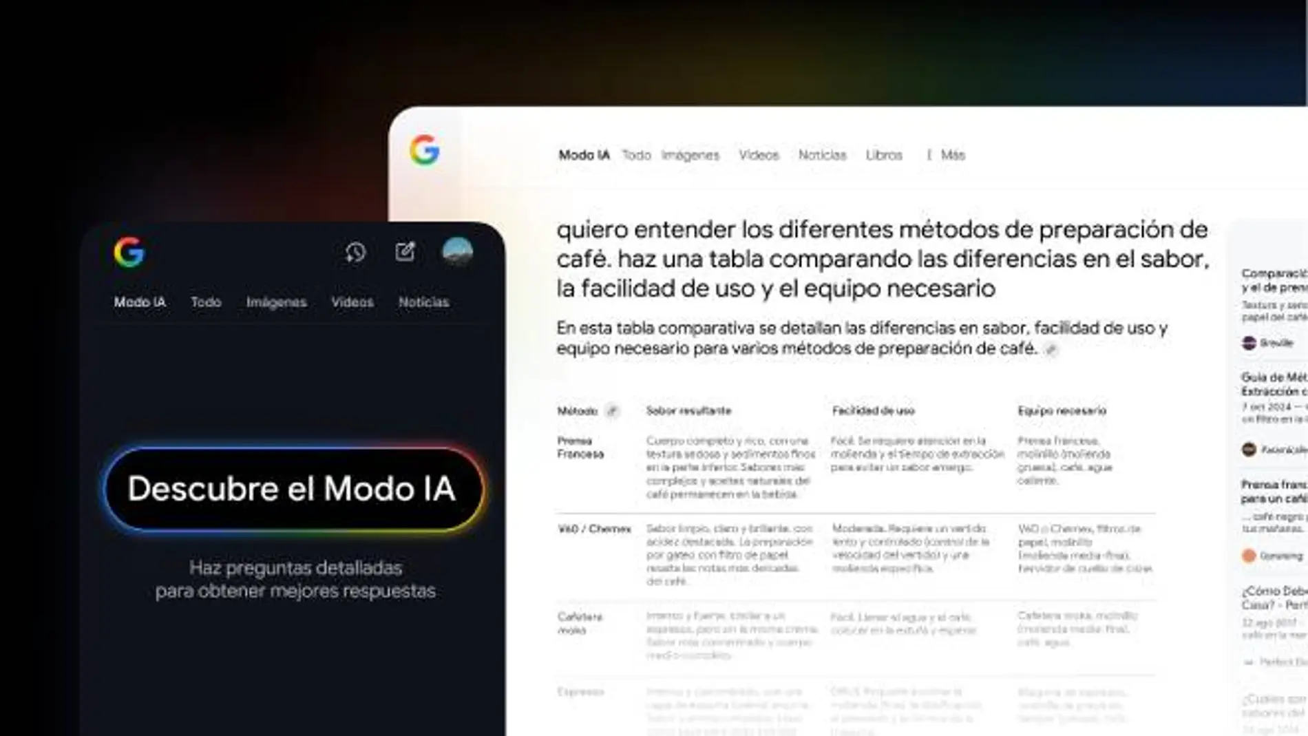 Google lanza el Modo IA de su buscador en España: multimodal, Gemini 2.5 personalizado y respuestas conversacionales.