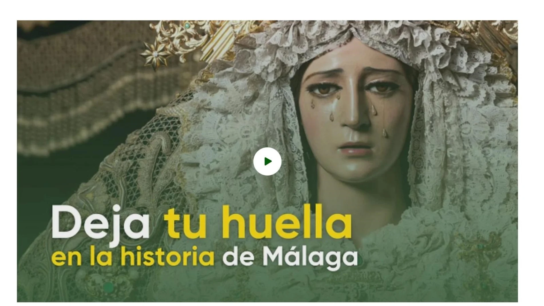 Imagen del portal web para financiar el manto de la Virgen