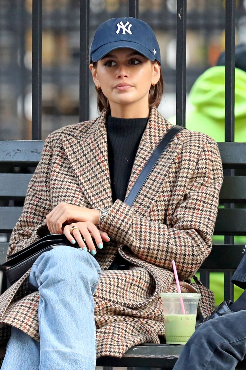 Kaia Gerber con batido.