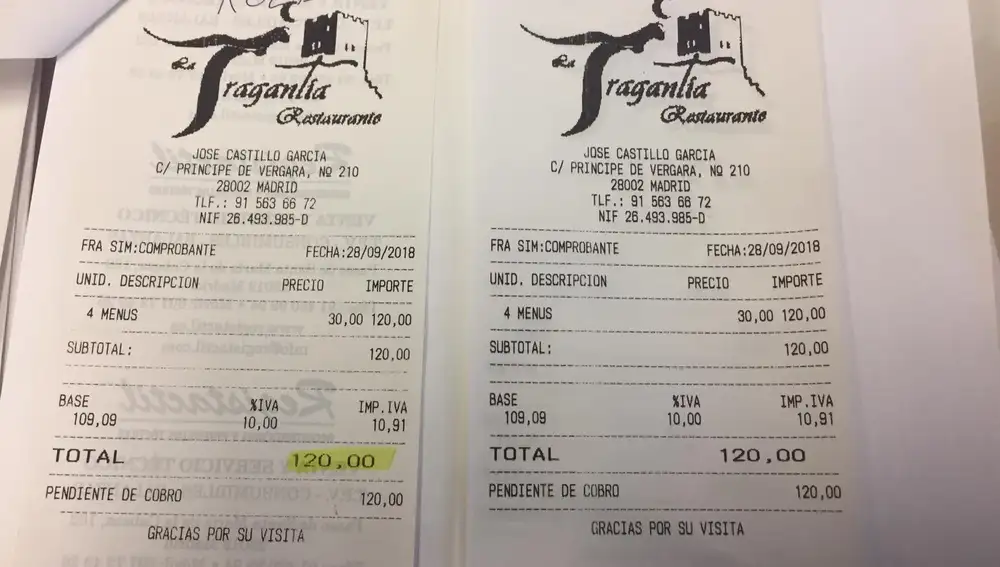 gastos de restaurantes pasados a Ferraz de Koldo