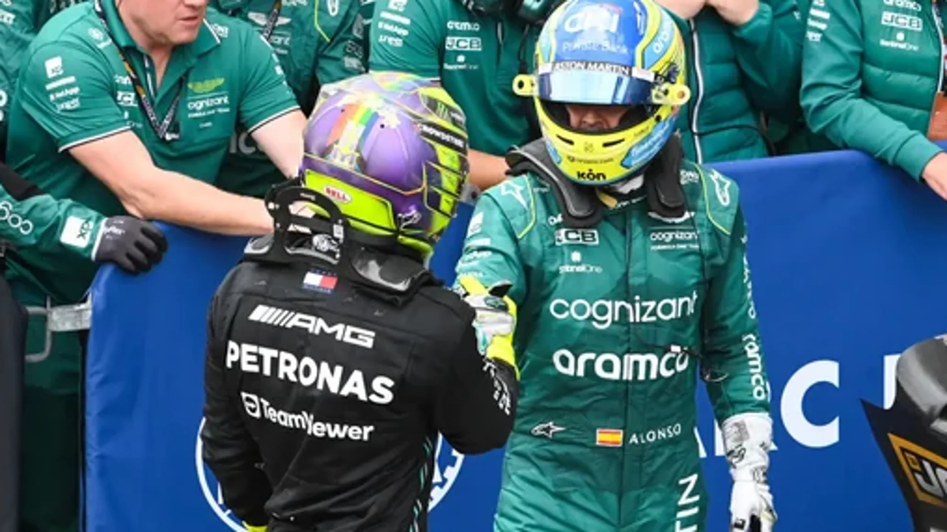 Fernando Alonso y Lewis Hamilton