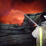 MURCIA.-Sucesos.- Arde el interior de una fábrica de calzado en Caravaca de la Cruz