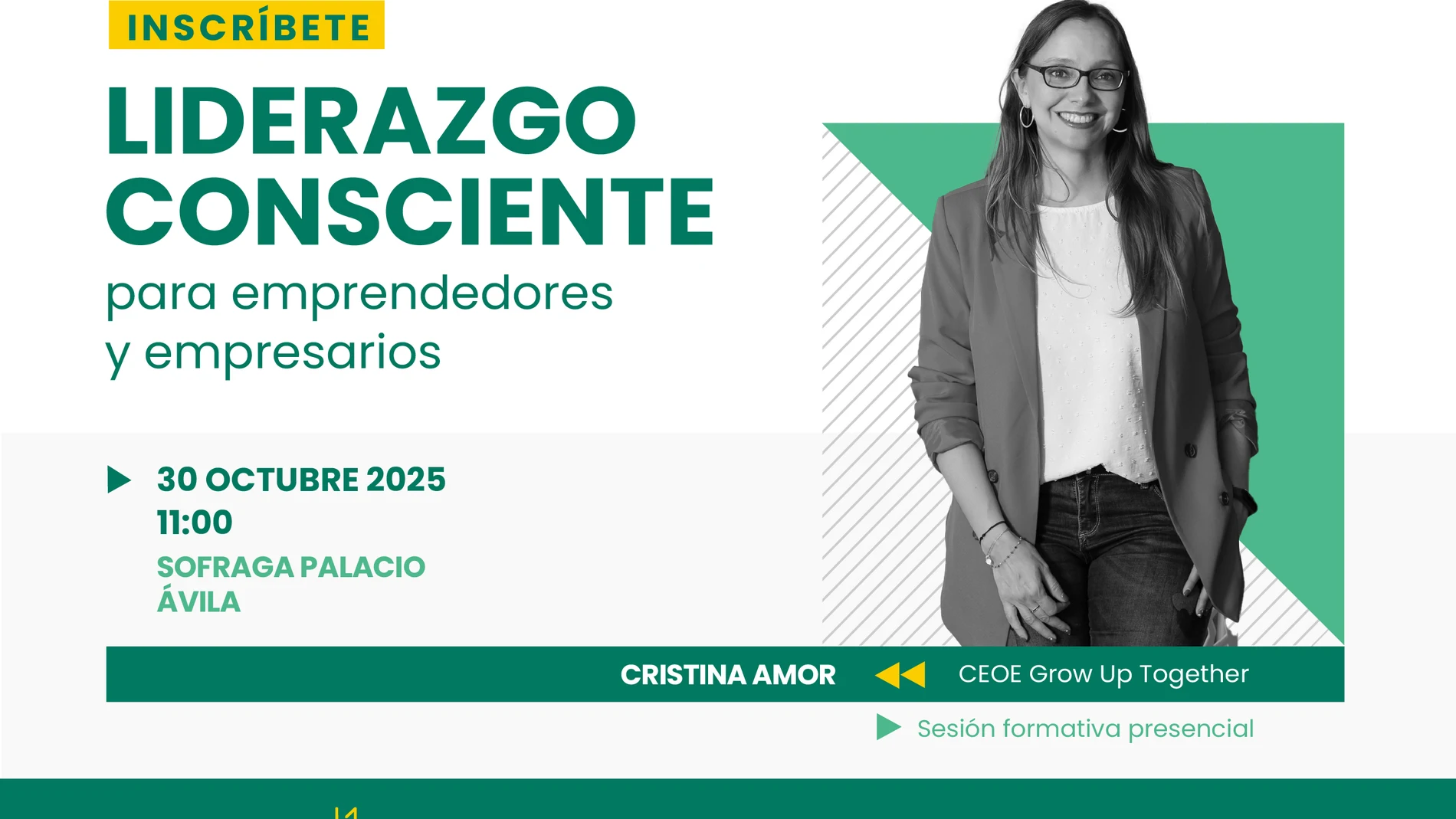 Fotografía jornada Liderazgo Consciente para emprendedores y empresarios