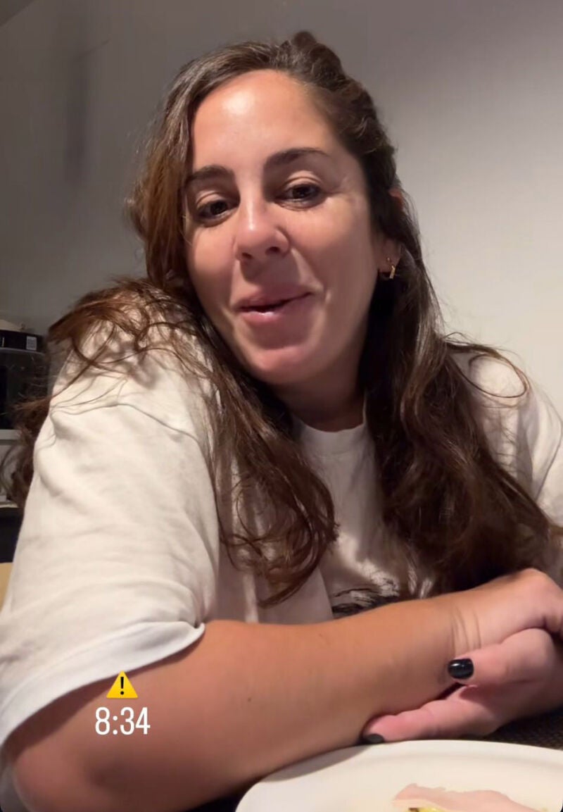 Anabel Pantoja durante su vídeo en stories