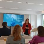 Fina Lladós, presidenta de Farmaindustria, durante el XXI Seminario de Industria Farmacéutica y Medios de Comunicación
