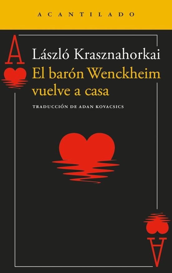 Portada de 'El barón Béla Wenckheim vuelve a casa', editado por Acantilado