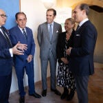 Rafael Benjumea, Jaime Olmedo, Benito Serrano y Yolanda de Gregorio durante la rueda de prensa