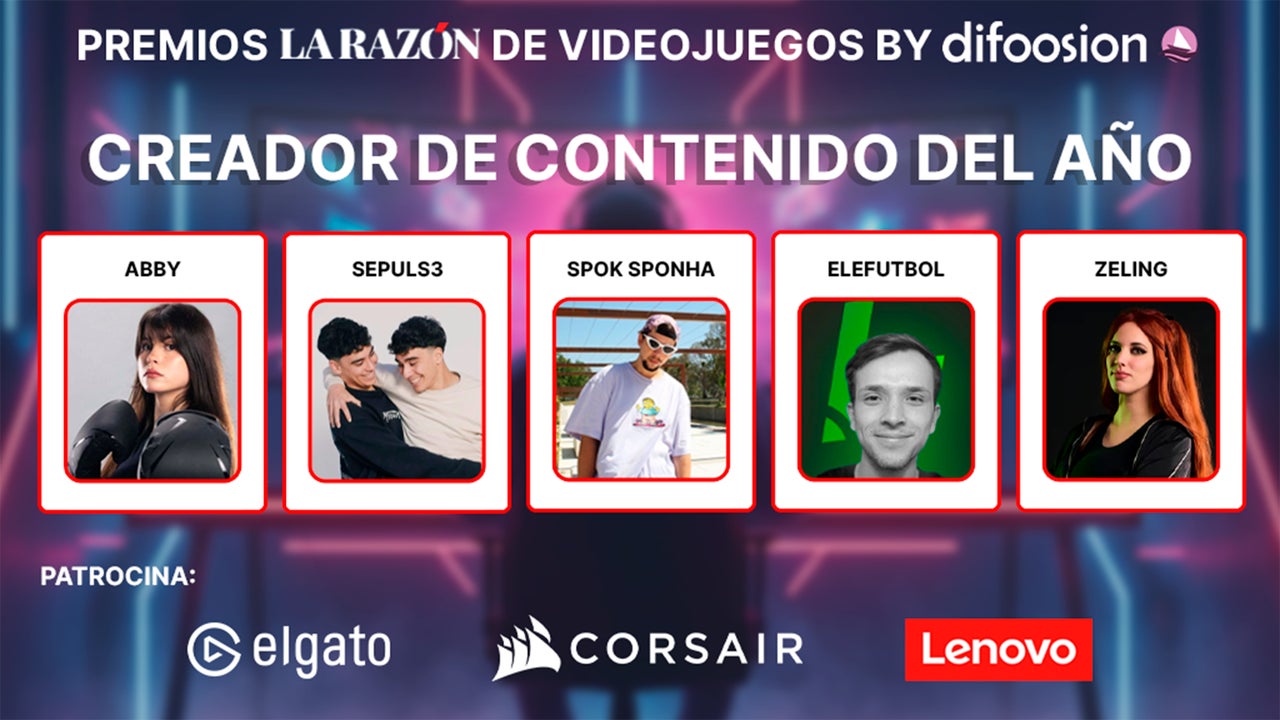 Premios La Razón de Videojuegos by Difoosion: estos son los finalistas a mejor creador de contenidos