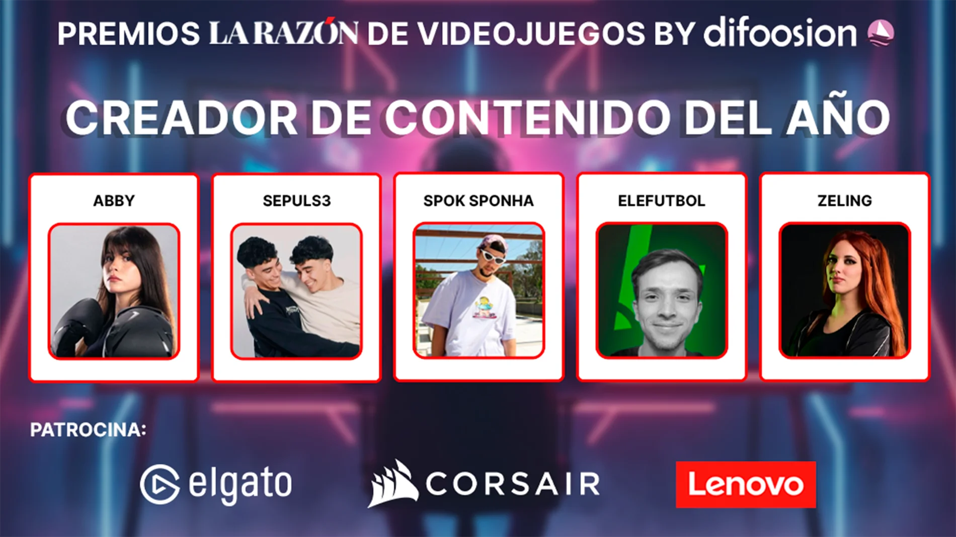 Premios La Razón de Videojuegos by Difoosion: estos son los finalistas a mejor creador de contenidos
