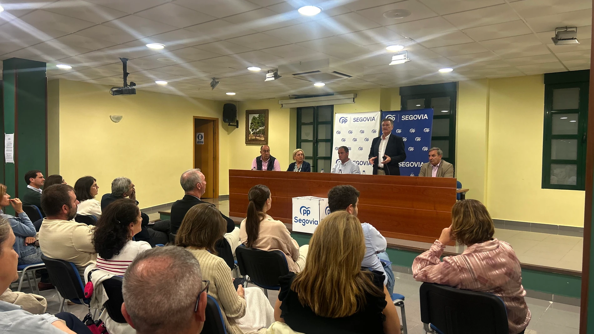 Acto del PP de Segovia con la presencia de Francisco Vázquez, Paloma Sanz, José Luis Sanz Merino y Miguel Ángel de Vicente