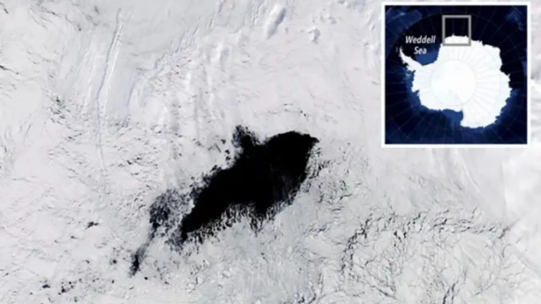 Resuelto el misterio del agujero que se abre y se cierra en el hielo de la Antártida. Tiene el tamaño de Suiza