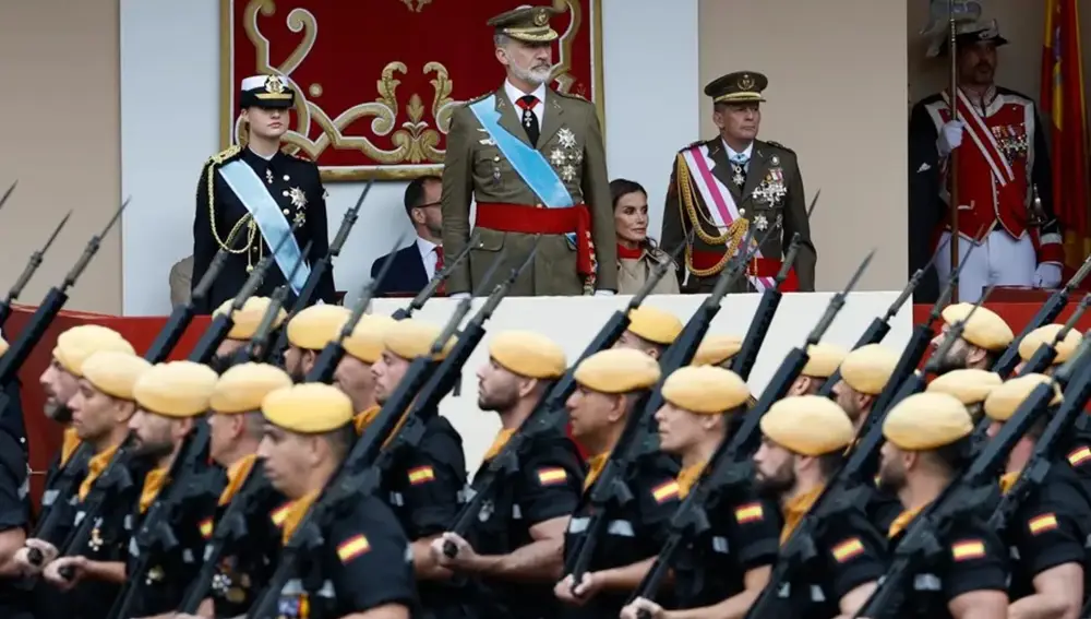Instantánea del Desfile de la Hispanidad