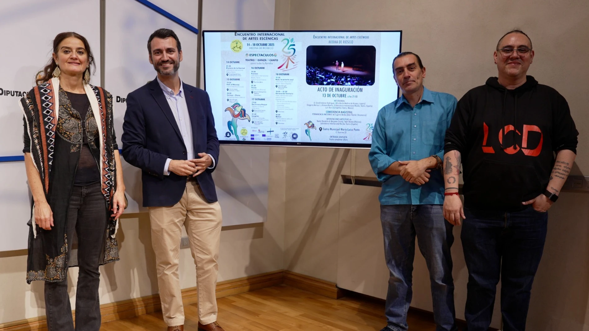 David Esteban, Gregorio Amicuzi, Luis Ibar y Mónica de la Fuente presentan el festival
