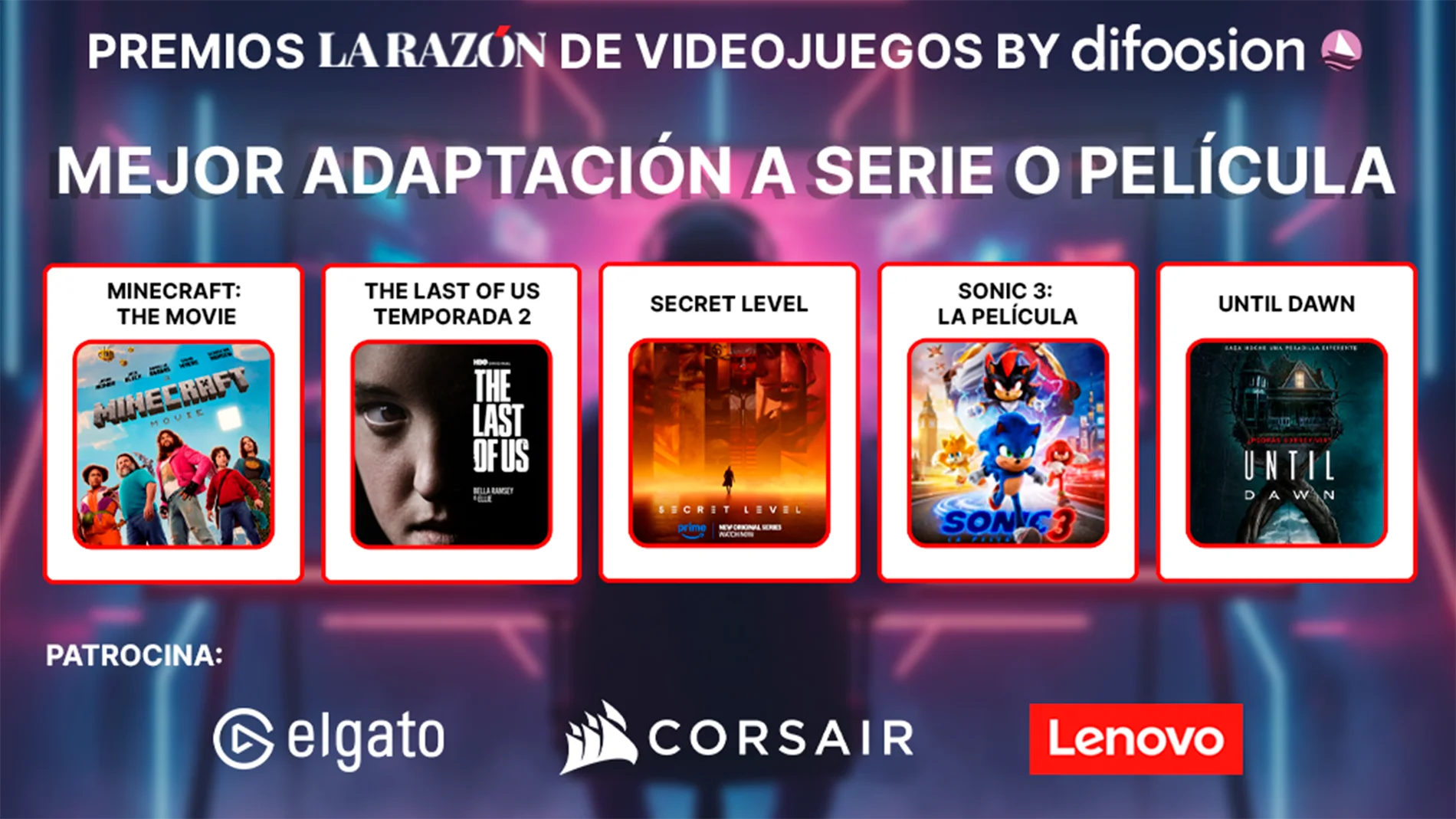 Premios La Razón de Videojuegos by Difoosion: estos son los finalistas a mejor adaptación a serie o película