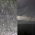 Imagen doble de precipitaciones