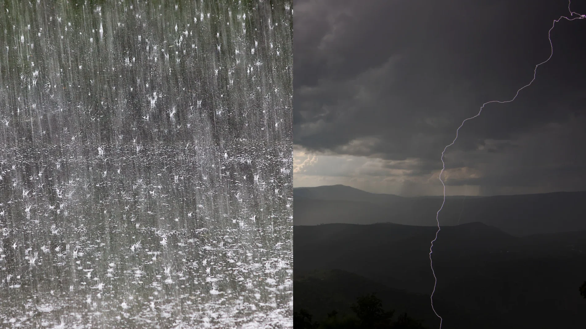 Imagen doble de precipitaciones