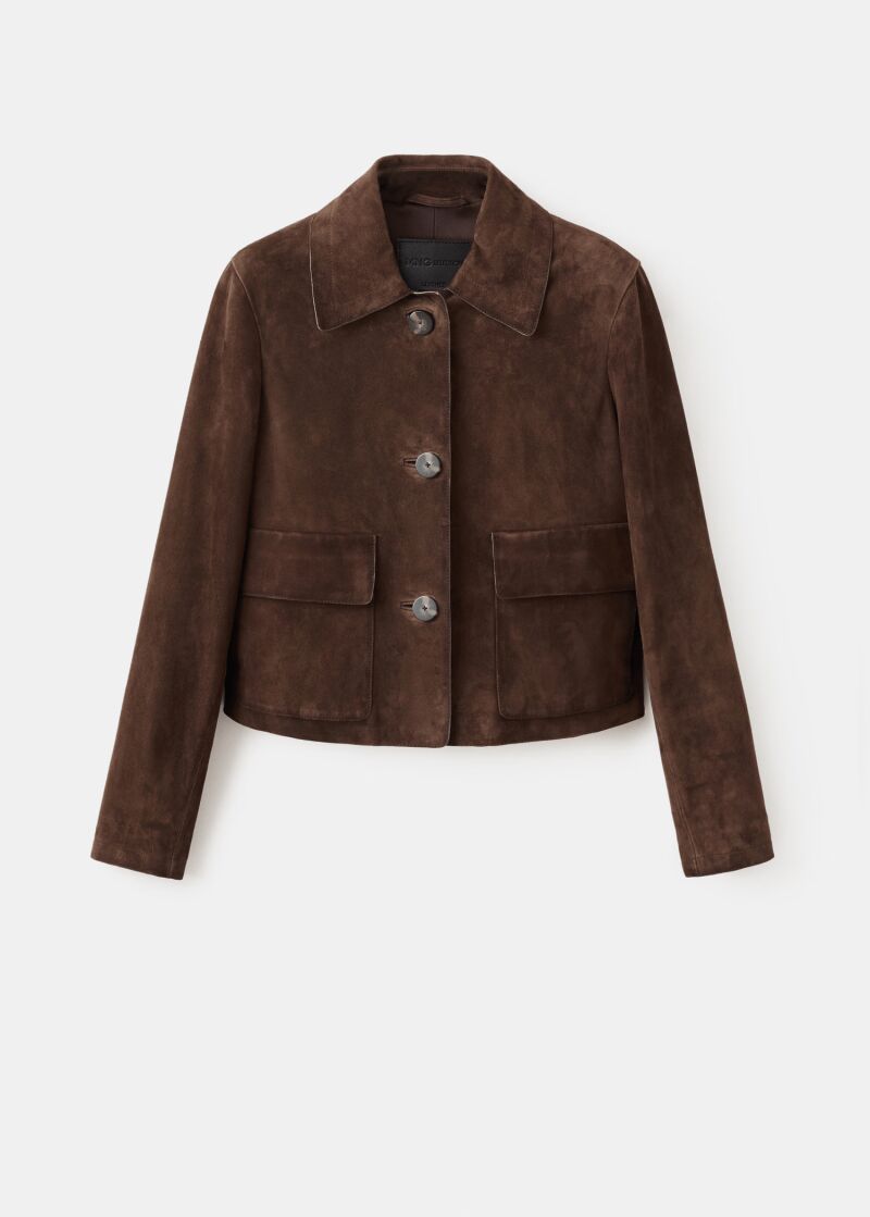 Chaqueta corta 100% ante.