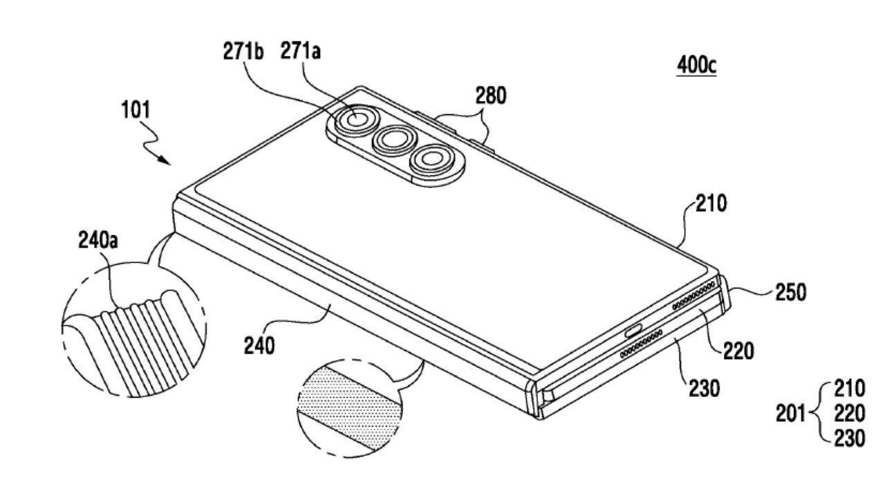 El diseño del Samsung Galaxy Z TriFold con la característica isla de cámaras