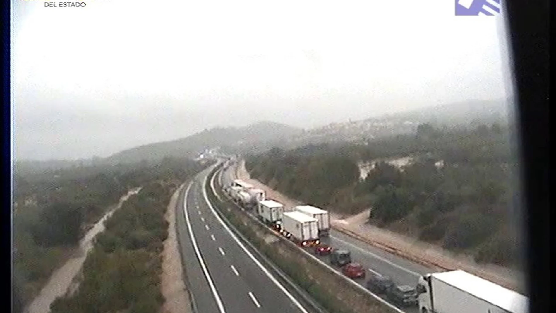 Cortada la AP-7 entre Freginals y Ulldecona (Tarragona) en ambos sentidos por inundaciones