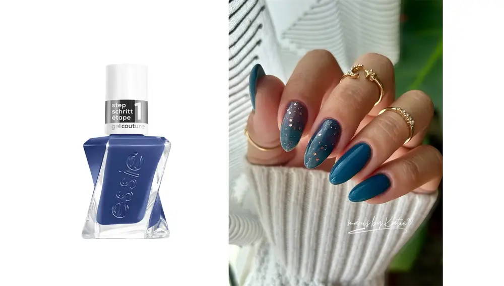 Manicura azul