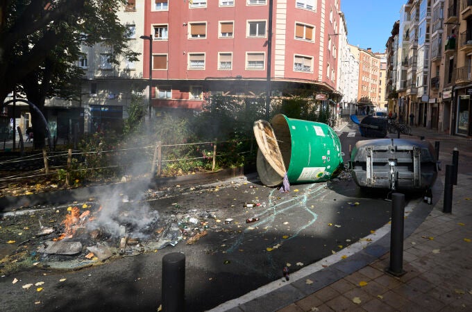 Siete detenidos en disturbios en Vitoria con motivo de un acto de Falange