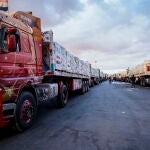 Humanitarian aid trucks head to Gaza following peace agreement