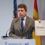 MURCIA.-Mazón destaca el "frente común" de la Comunitat Valenciana, Murcia y Andalucía para "defender" el Tajo-Segura