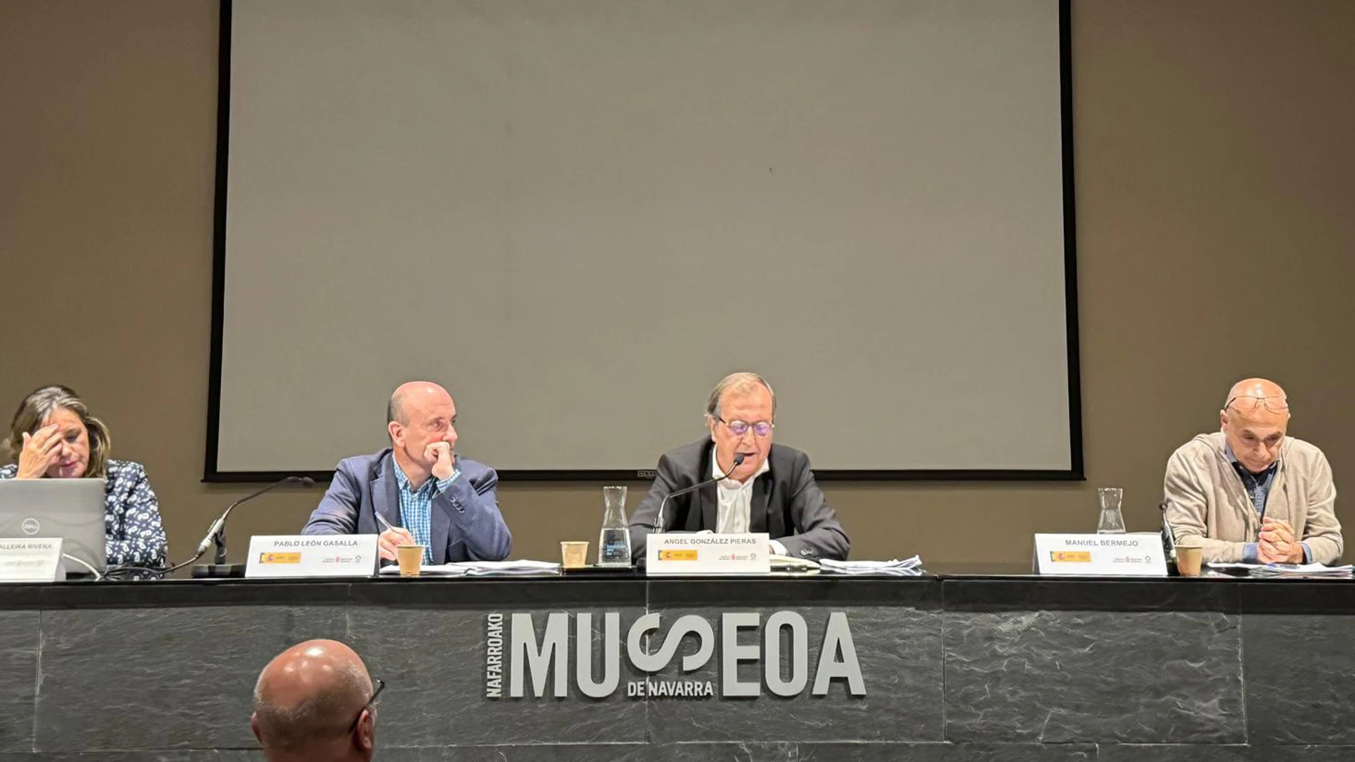 El director general de Turismo de Castilla y León y comisario de los Caminos de Santiago, Ángel González, interviene en la I Jornada de Salvaguarda y Reconocimiento de la Acogida Tradicional Jacobea (ATJ)