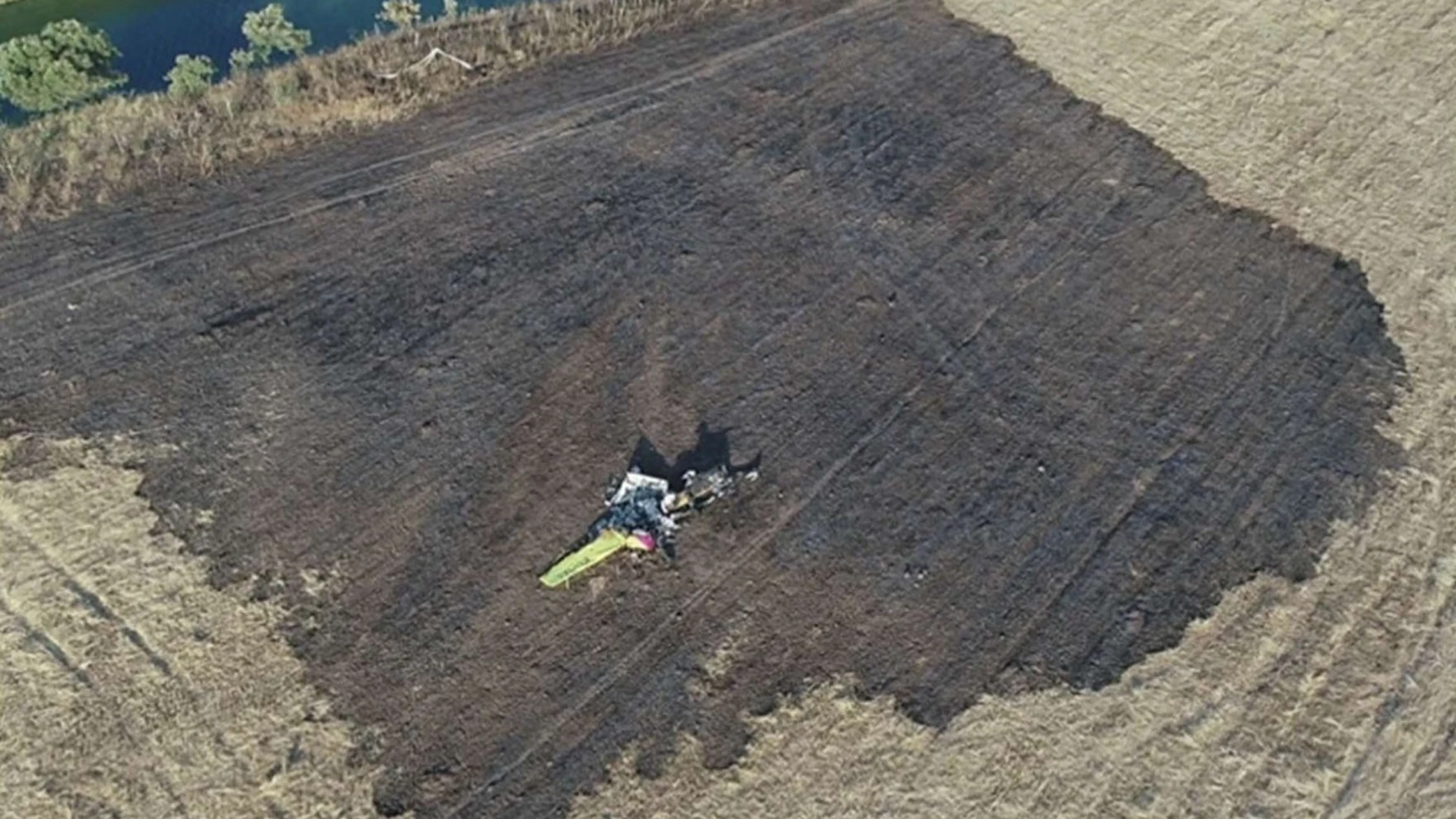 Accidente en el que murió un piloto vigués en Portugal, en junio del año pasado. REMITIDA / HANDOUT por GPIAAF Fotografía remitida a medios de comunicación exclusivamente para ilustrar la noticia a la que hace referencia la imagen, y citando la procedencia de la imagen en la firma 13/10/2025