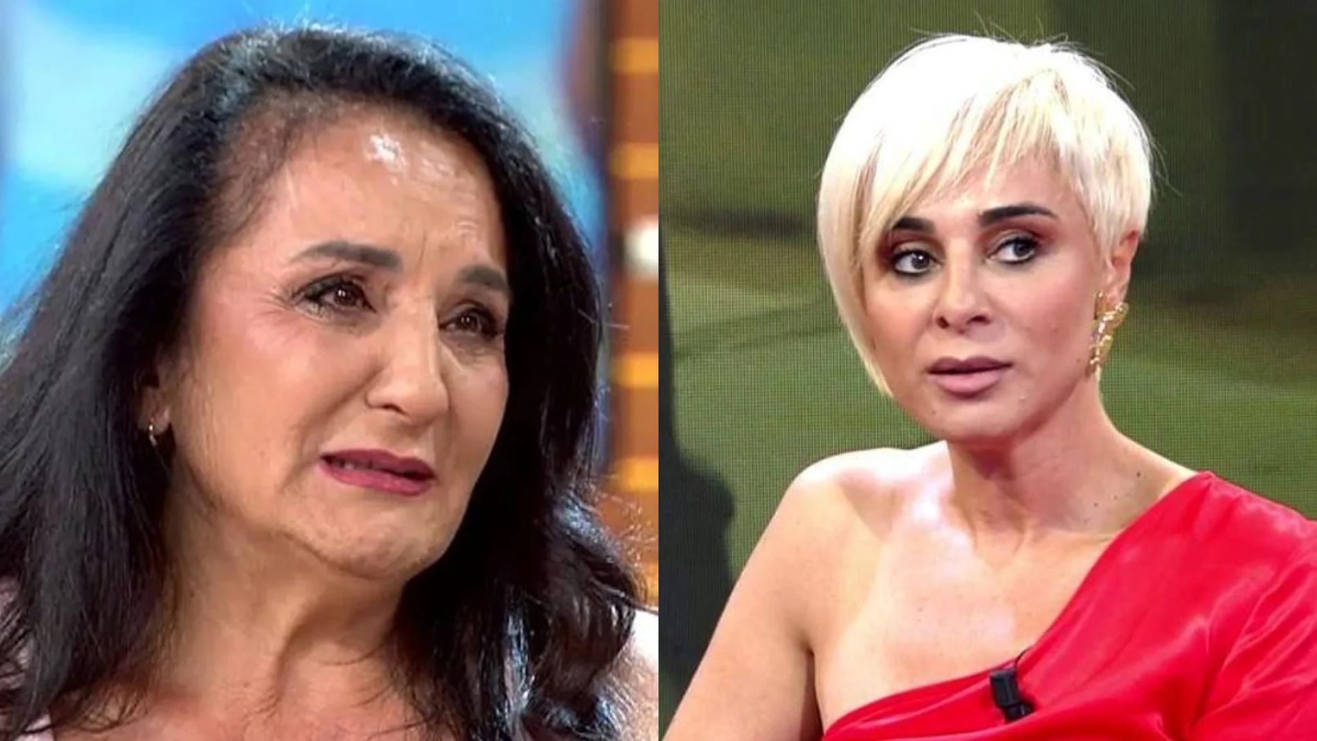 Inmaculada, madre de Michu, junto a Ana María Aldón