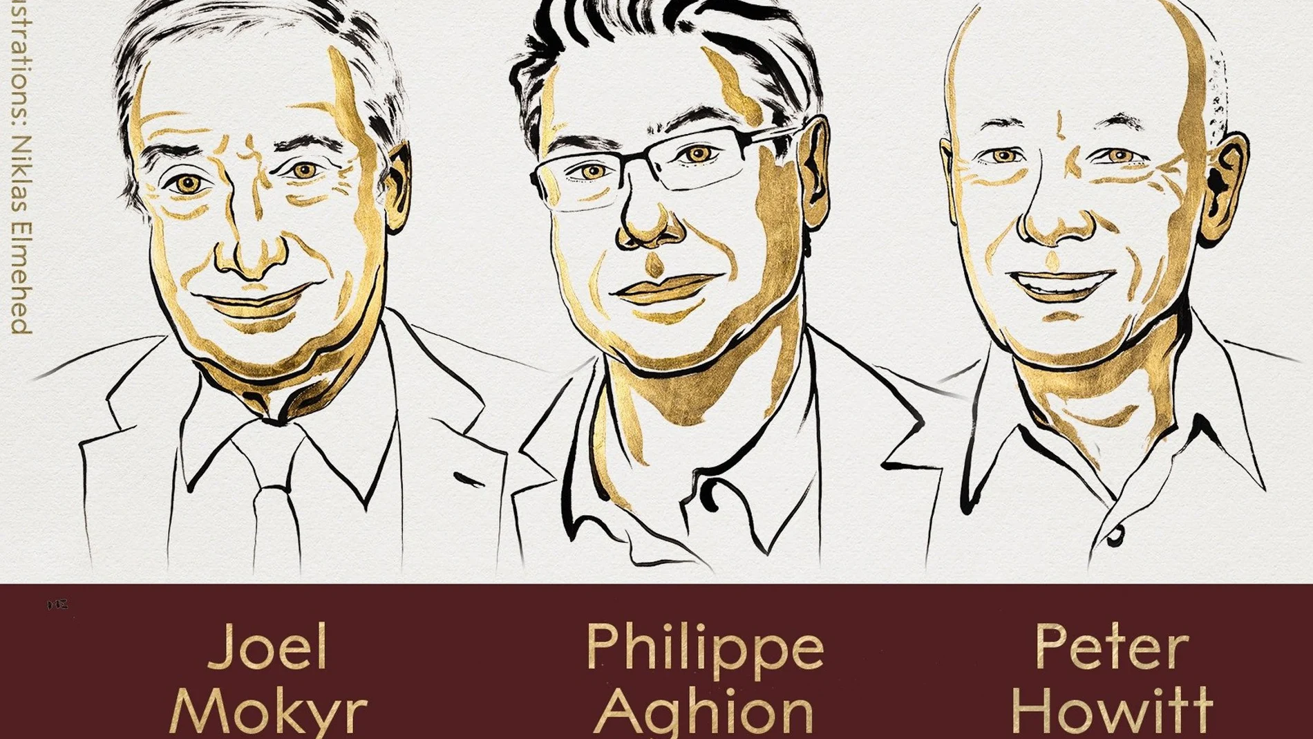 Joel Mokyr, Philippe Aghion y Peter Howitt, galardonados con el Nobel de Economía