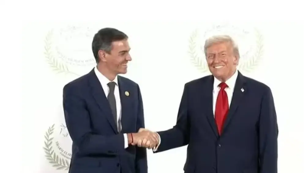 Sánchez y Trump se saludan con normalidad una semana después de pedir expulsar a España de la OTAN