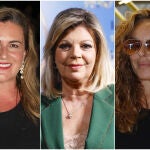 Carlota Corredera, Terelu Campos y Rocío Carrasco en un montaje