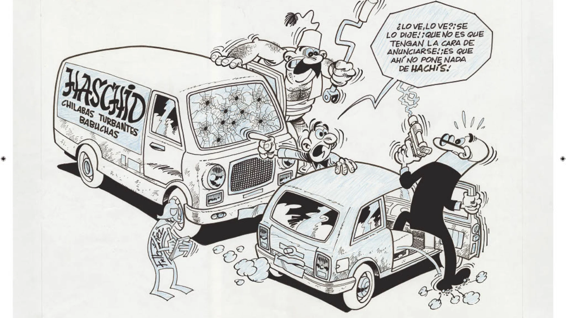 Uno de los dibujos inéditos del nuevo álbum