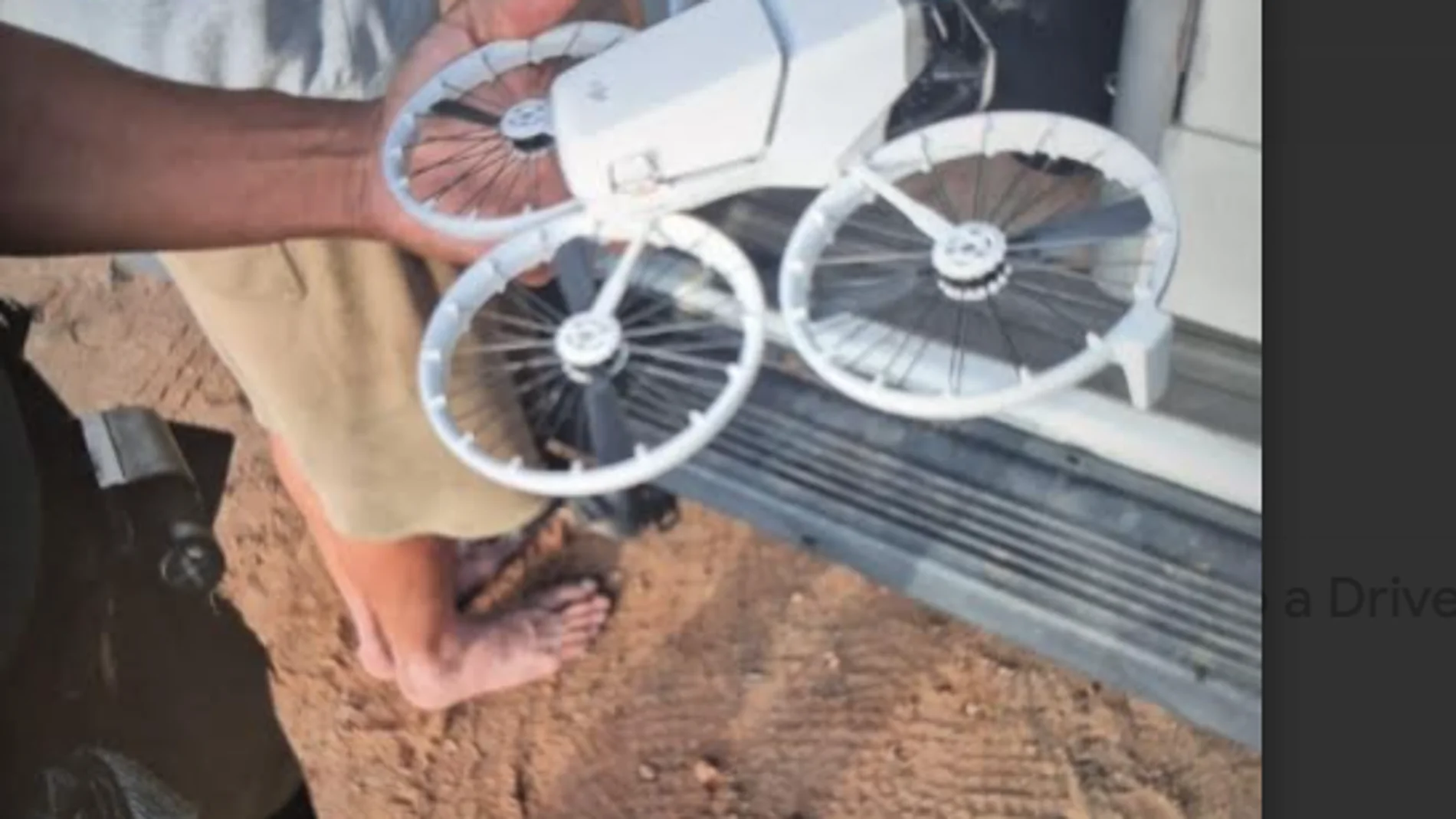 El dron que ha sido incautado