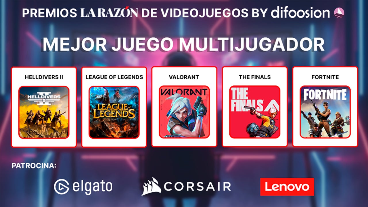 Premios La Razón de Videojuegos by Difoosion: estos son los finalistas a mejor juego multijugador