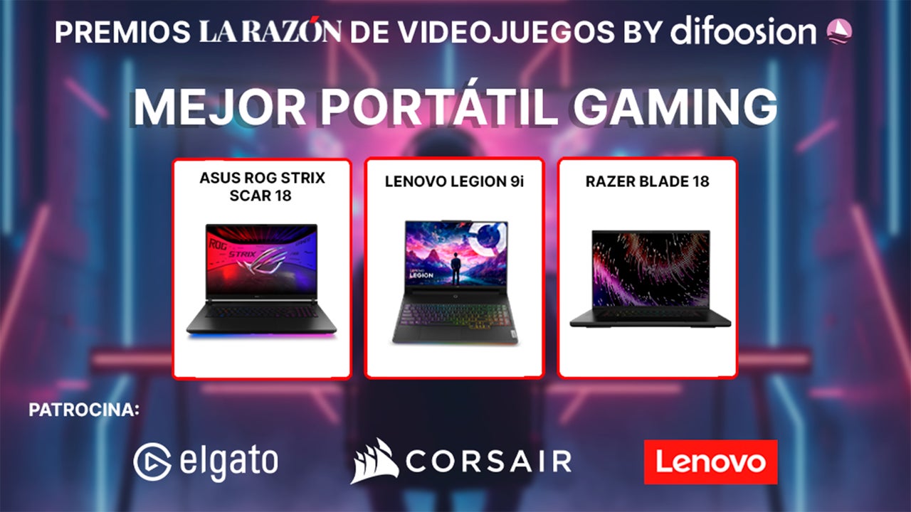 Premios La Razón de Videojuegos by Difoosion: estos son los finalistas a mejor portátil gaming