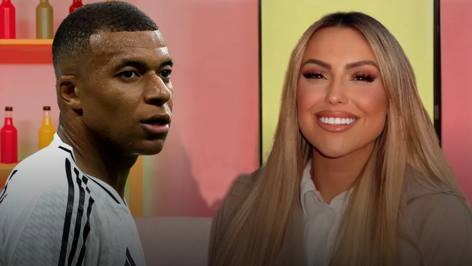 Kylian Mbappé y María Aguilar