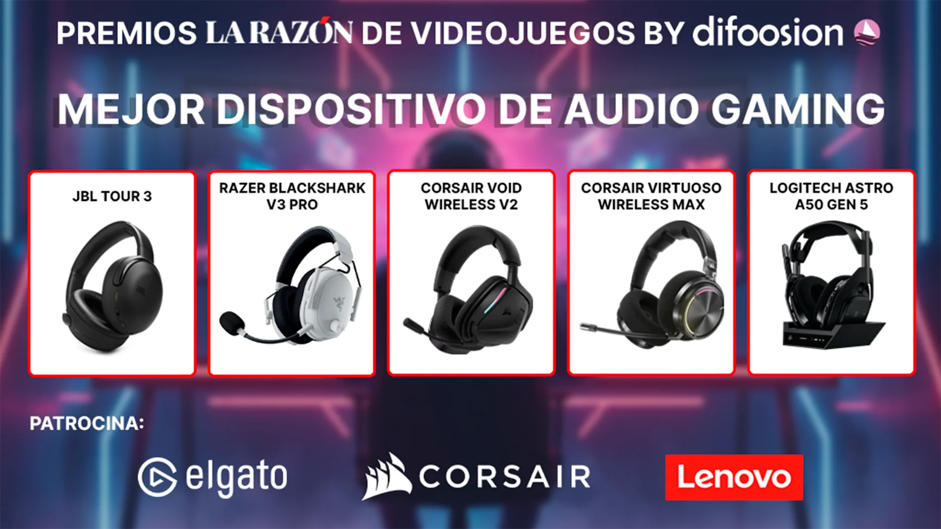 Premios La Razón de Videojuegos by Difoosion: estos son los finalistas a mejor dispositivo de audio gaming
