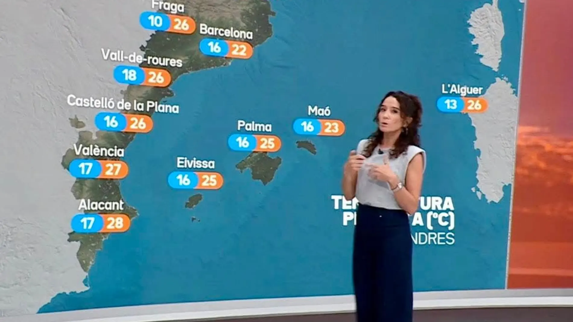 Indignación en Italia porqué TV3 incluye el municipio de L'Alguer en su previsión del tiempo
