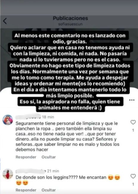 Story de Sofía Suescun