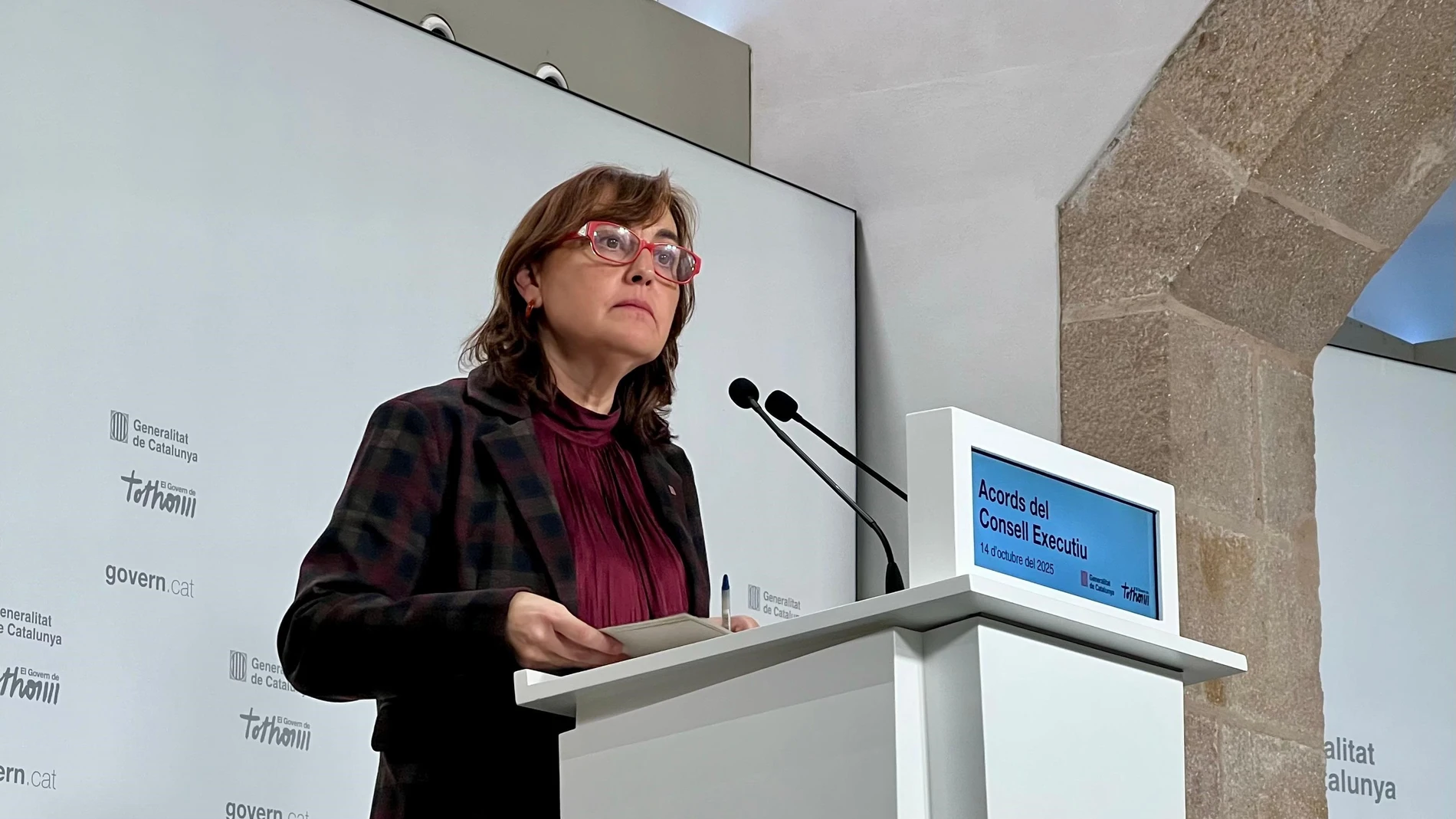 La consellera de Territorio, Vivienda y Transición Ecológica y portavoz de la Generalitat, Sílvia Paneque EUROPA PRESS 14/10/2025