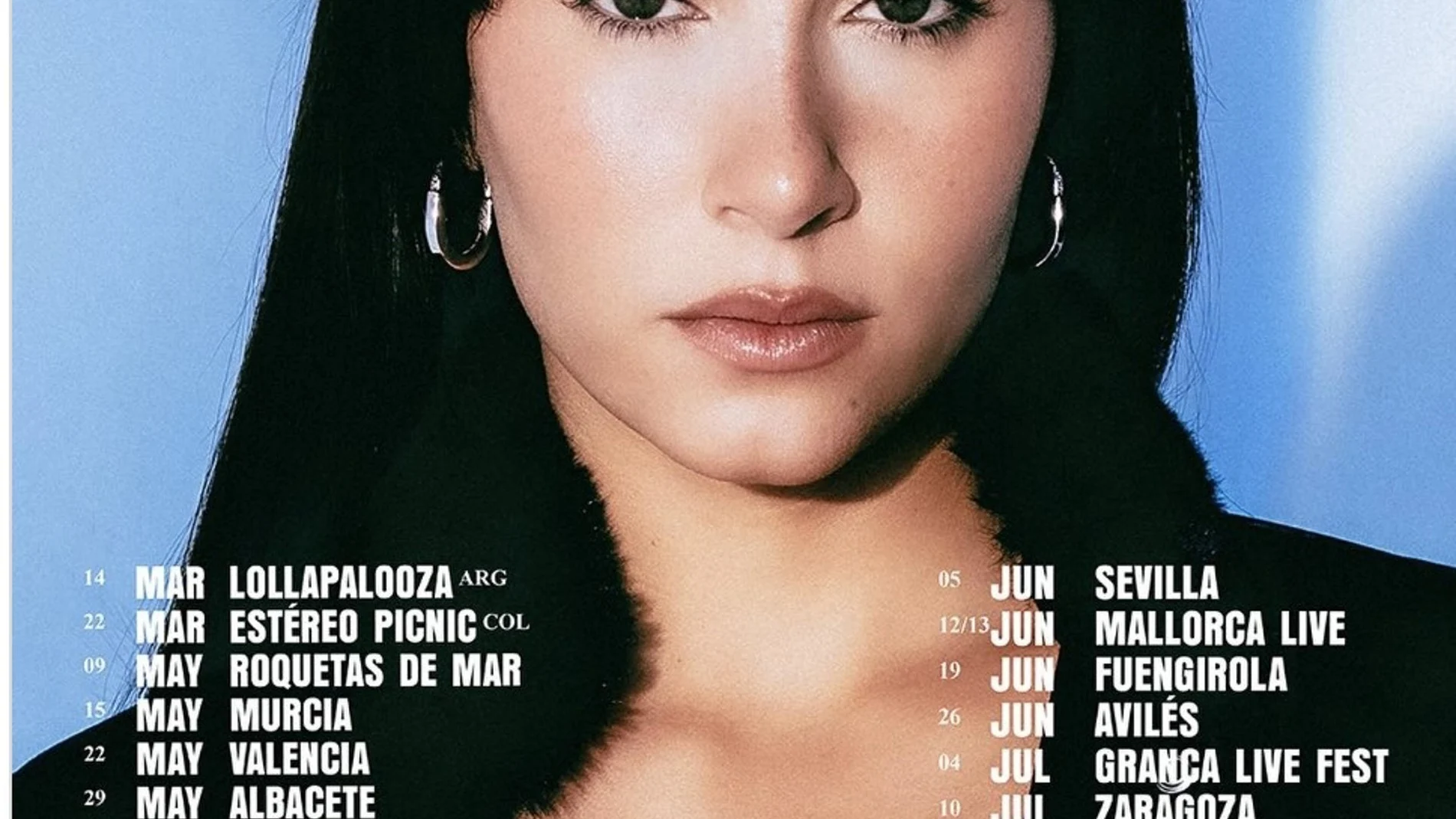 MURCIA.-Aitana actuará en Murcia el 15 de mayo de 2026 con su gira 'Cuarto Azul World Tour'