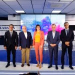 De izquierda a derecha, los participantes de la mesa debate: Daniel Martínez, Gabriel García Alonso, Raquel Bonilla, Juan Cierco y Jordi Esteve De izquierda a derecha, los participantes de la mesa debate: Daniel Martínez, Gabriel García Alonso, Raquel Bonilla, Juan Cierco y Jordi Esteve